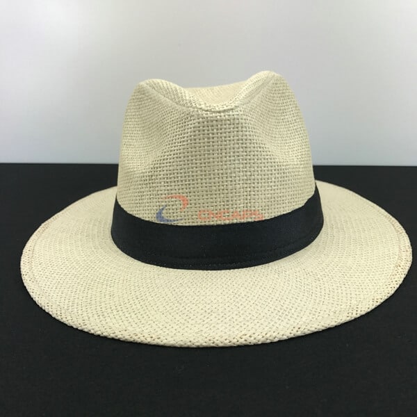 beige fedora hat manufacturer