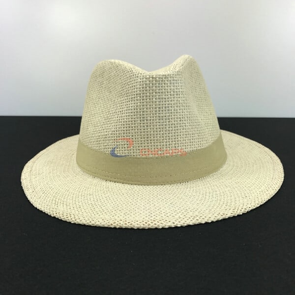 beige fedora hat manufacturer