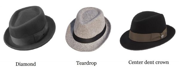 Fedora Panama crown types