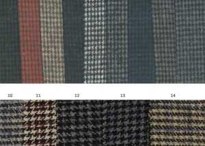 Wool check fabric