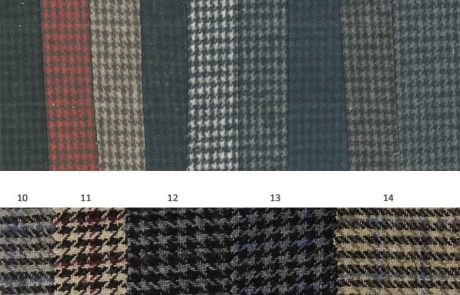 Wool check fabric