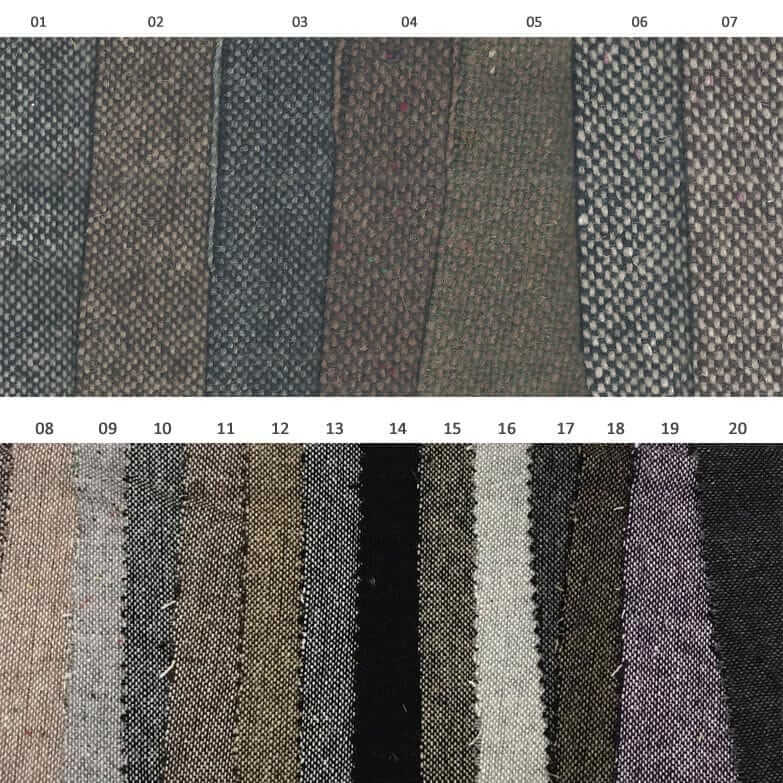 Wool tweed fabric