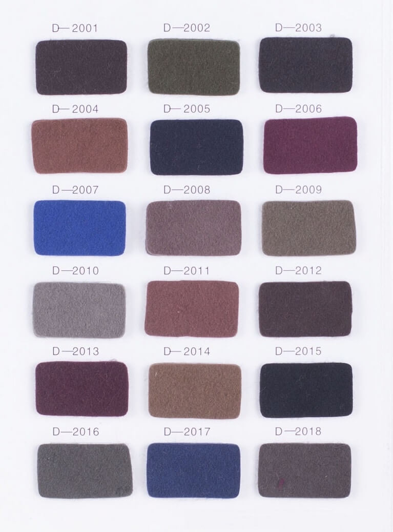 Wool fabric color options