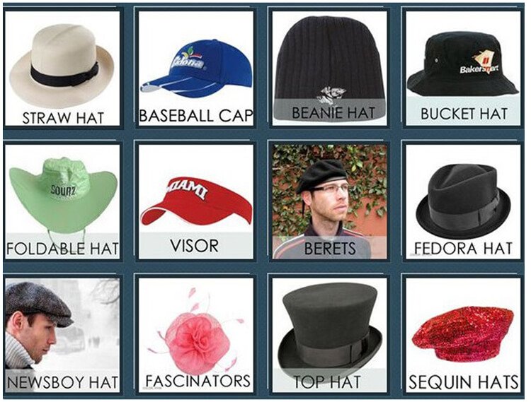 33 Different Types of Hats Different Style - CNCAPS