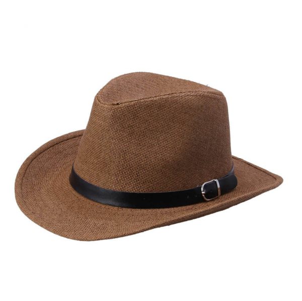 cowboy straw hat brown