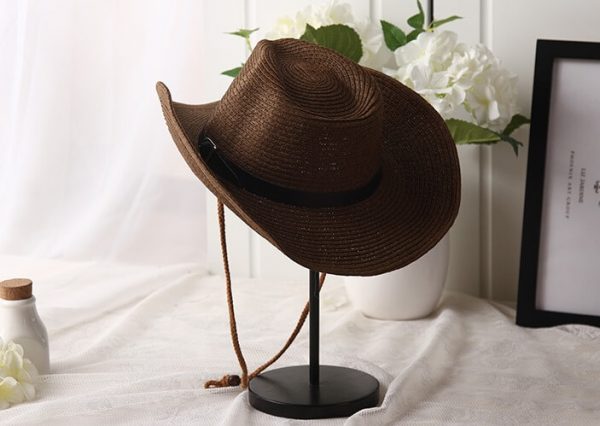 paper straw cowboy hat