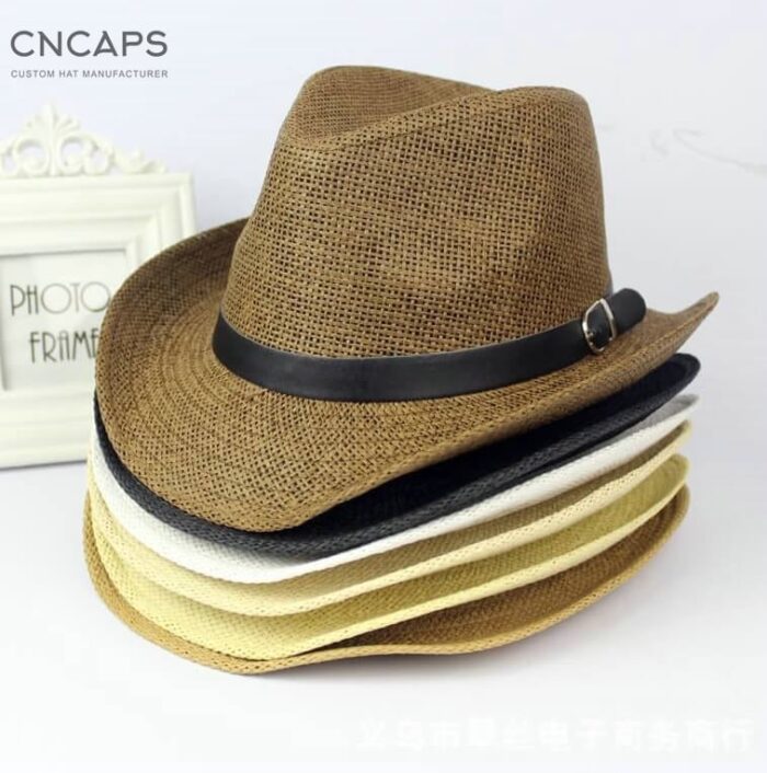 men cowboy hat straw hat