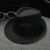 black classic fedora hat