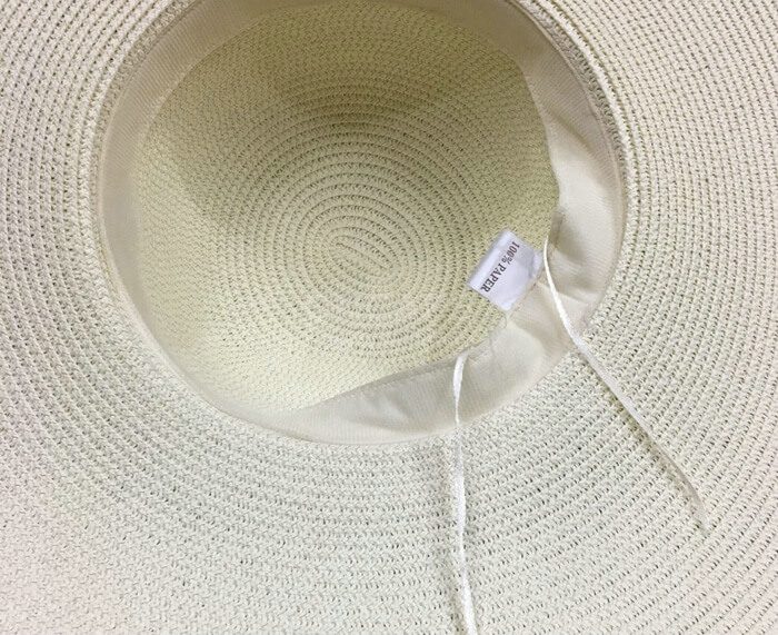 beach hat inside photo