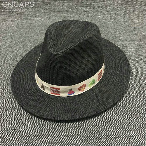 custom panama hat logo