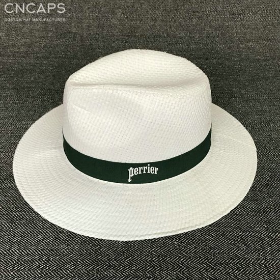 custom panama hat logo