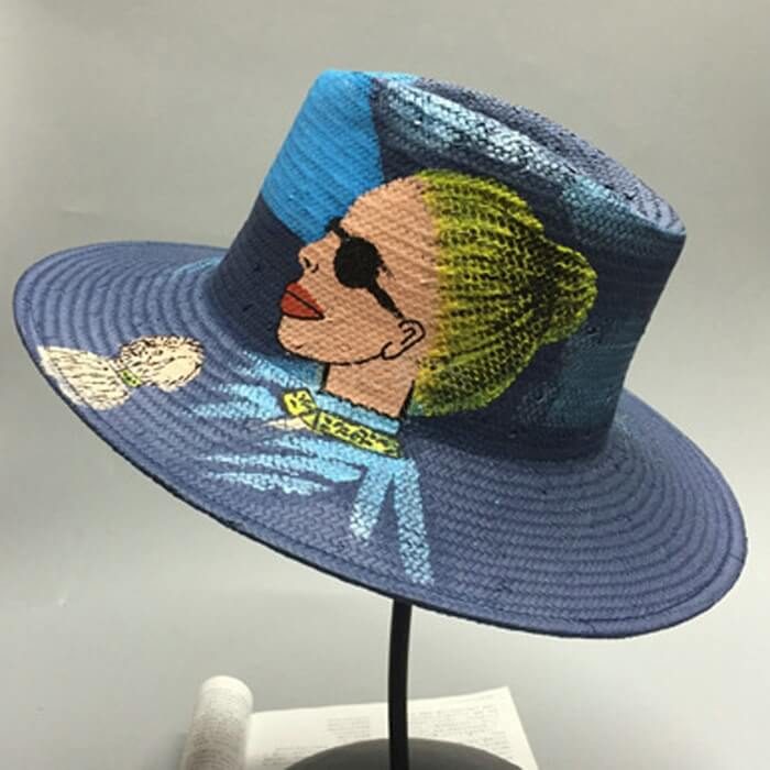 straw hat painting