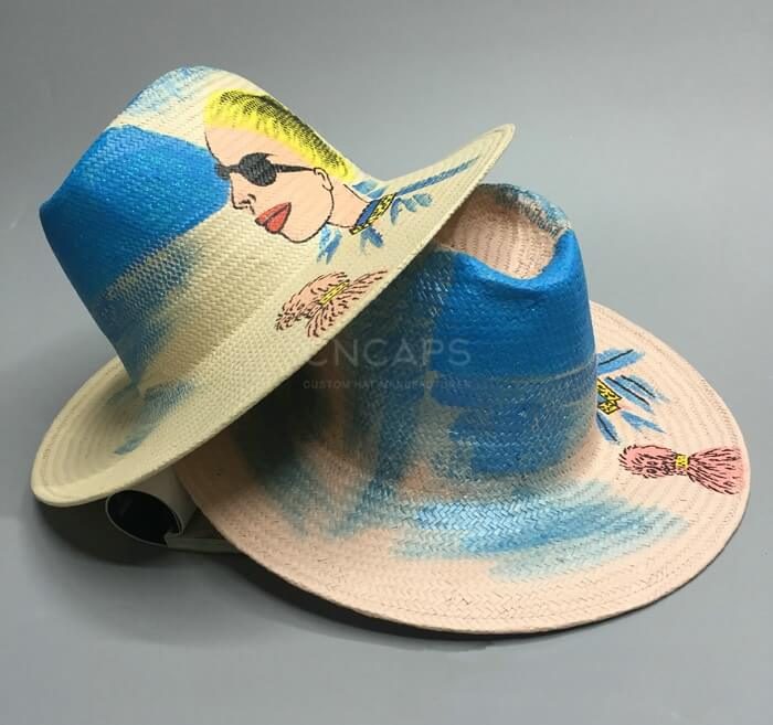 straw hat painting