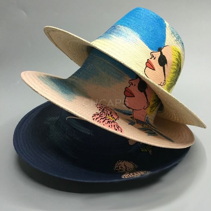 straw hat painting