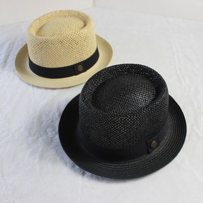 Straw Pork Pie Hat