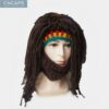 Creative beard hand made rasta hat headwear viking stylish
