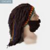 Creative beard hand made rasta hat headwear viking stylish – Bild 2
