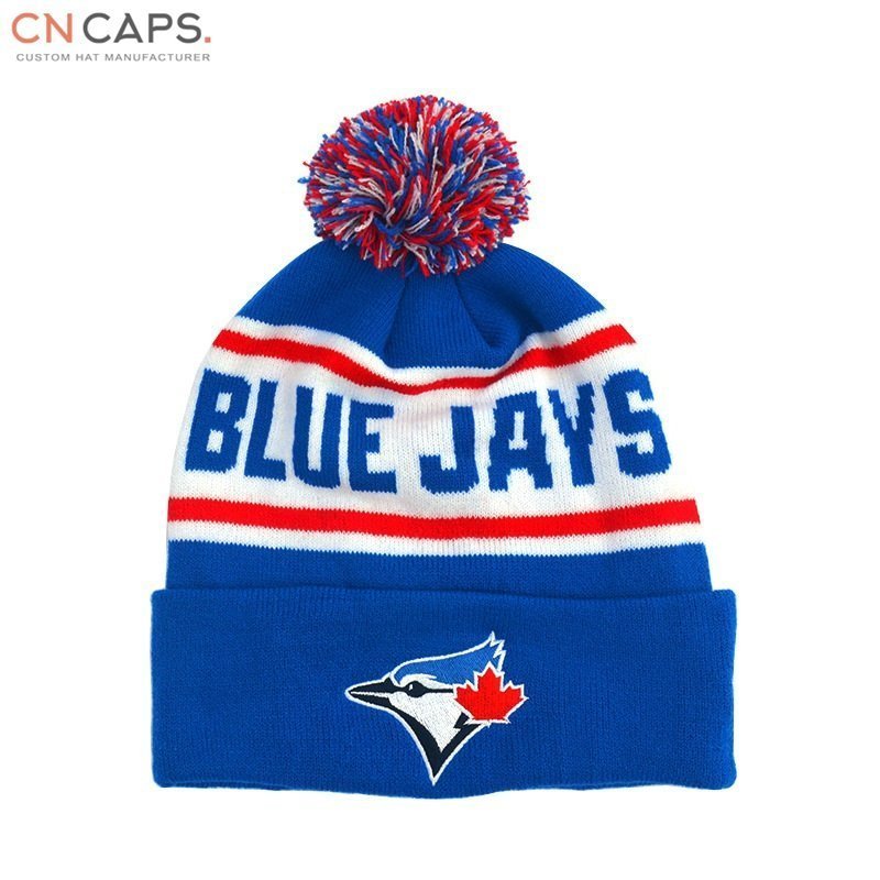 toques pom pom beanie hat with logo - CNCAPS