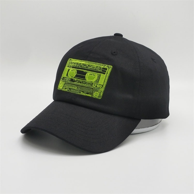 CNCAPS Classic Cap Tape - Cassette Black Baseball Hat