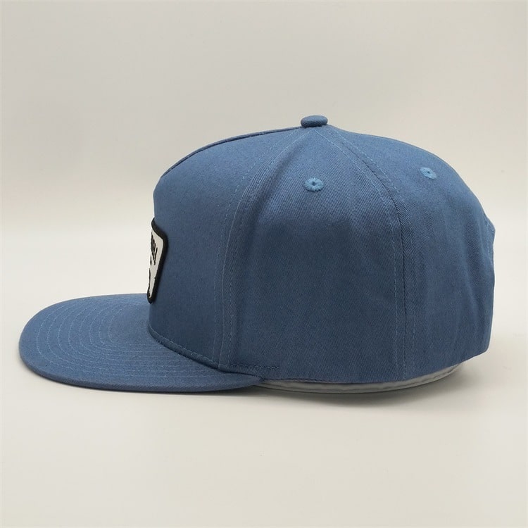 CNCAPS 5 Panel Cotton Twill Snapback Cap Flat Brim - CNCAPS