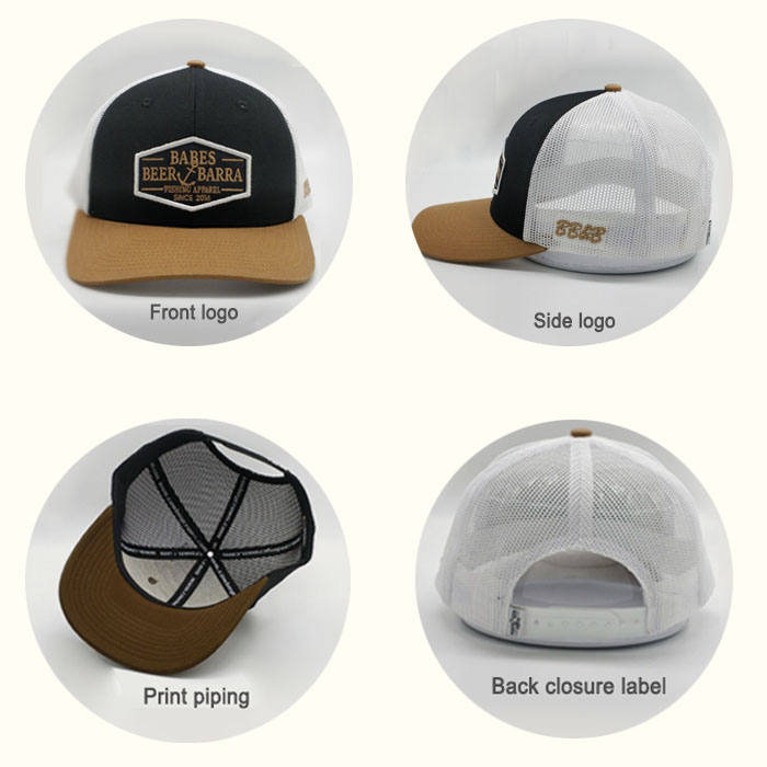 tela de gorra de camionero personalizado