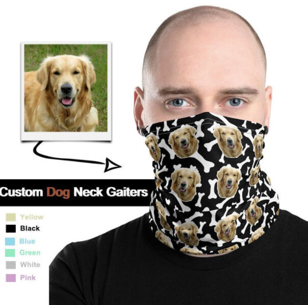 dog custom neck gaiter buff19