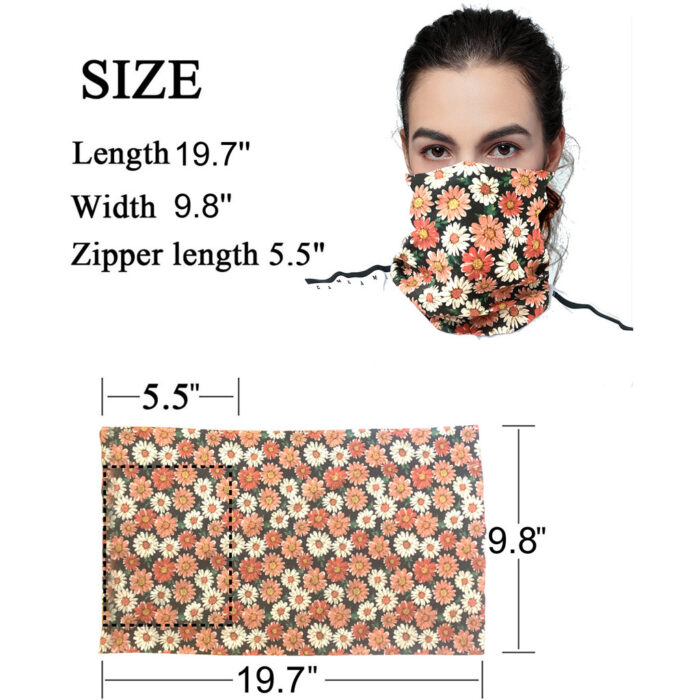 neck gaiter with pocket