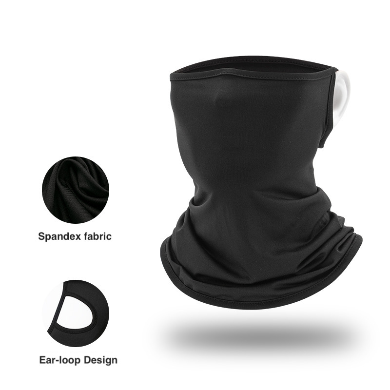 neck gaiter with ear loop hole