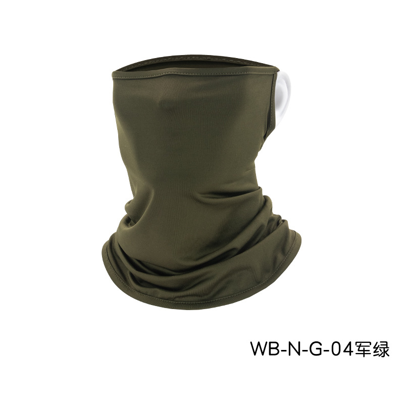 neck gaiter with ear loop hole