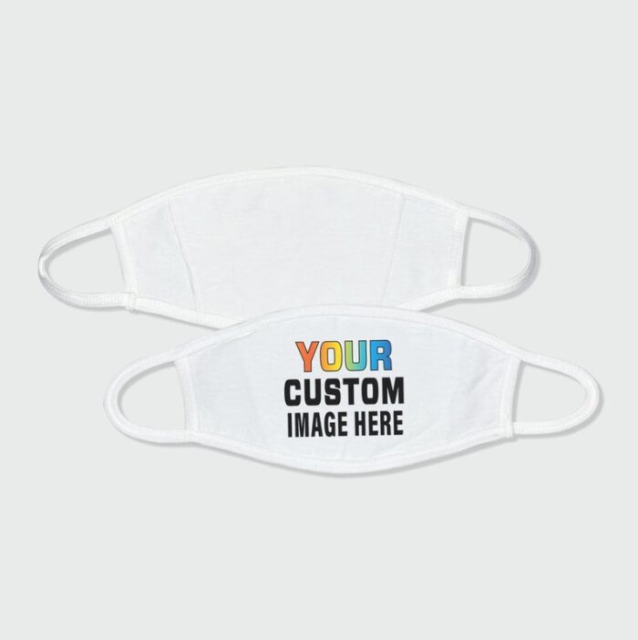 white custom face mask