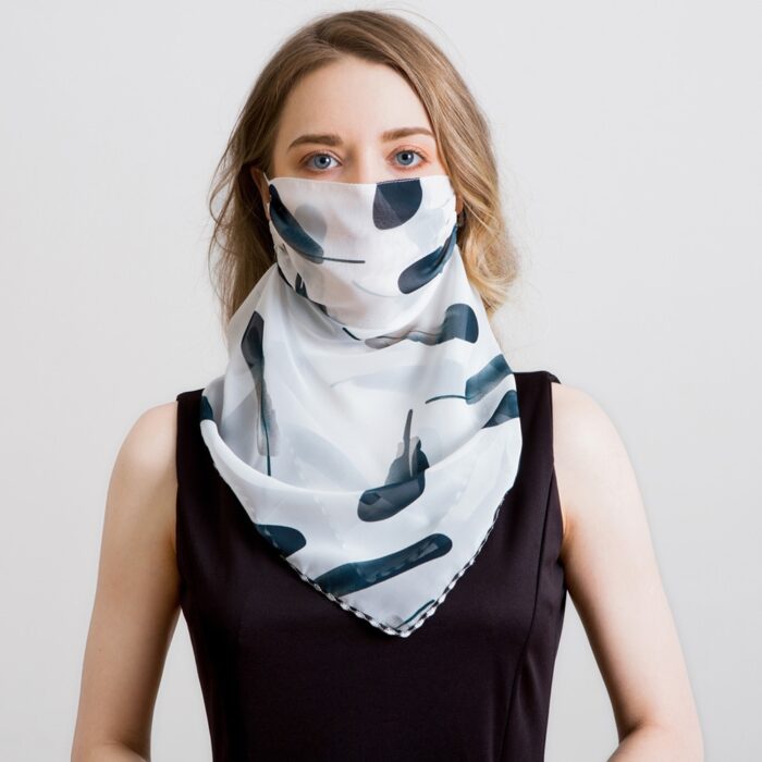 2020 Newest Chiffon Neck Gaiter Mask Scarf Women Sun Protection For Outdoor Riding