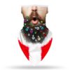 3D Printed Chiffon Bandana Scarf Creative Christmas Party Face Mask Scarf Outdoor Cycling Headband Riding Masks