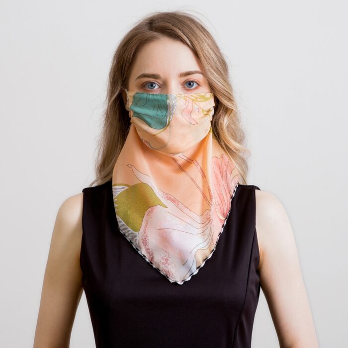 2020 Newest Chiffon Neck Gaiter Mask Scarf Women Sun Protection For Outdoor Riding