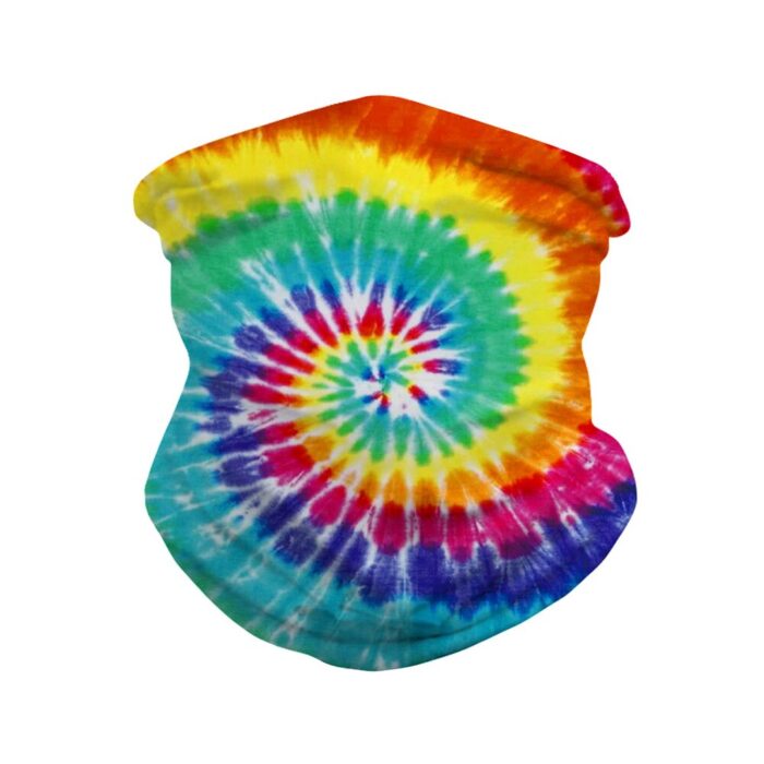 Hot tie-dye gradient printing men's and women's beanie headband hood mask neck gaitere scarf dust square cap trend