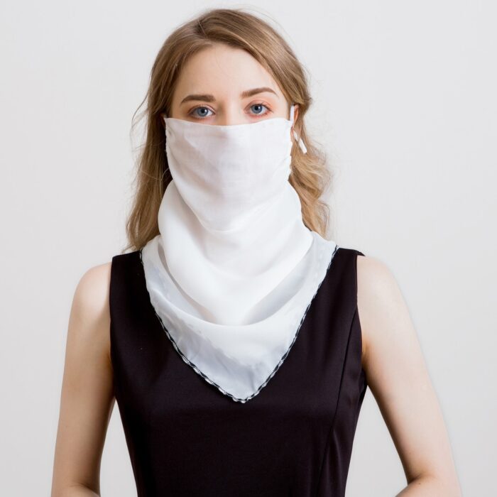 2020 Newest Chiffon Neck Gaiter Mask Scarf Women Sun Protection For Outdoor Riding