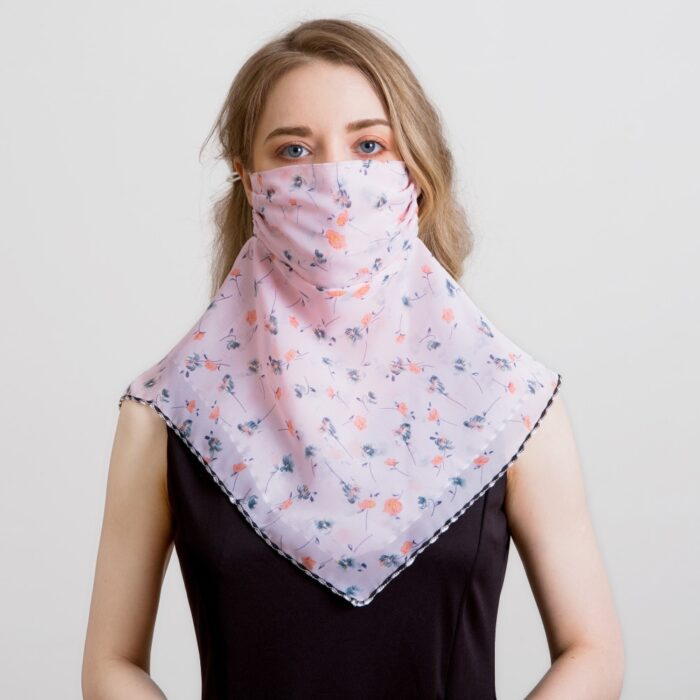 2020 Newest Chiffon Neck Gaiter Mask Scarf Women Sun Protection For Outdoor Riding