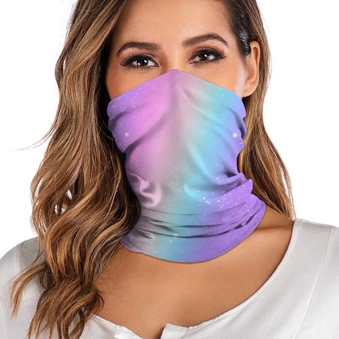 Tie-dye Print Bandana Neck Gaiter Headband Cycling Fishing Mask Scarf Multifunctional Outdoor