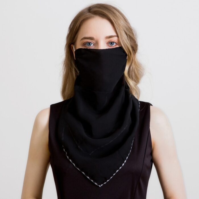 2020 Newest Chiffon Neck Gaiter Mask Scarf Women Sun Protection For Outdoor Riding