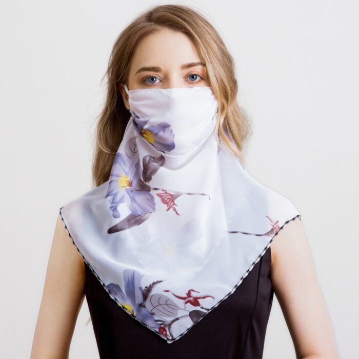 2020 Newest Chiffon Neck Gaiter Mask Scarf Women Sun Protection For Outdoor Riding
