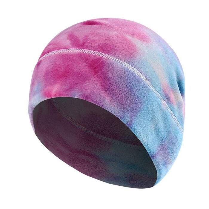 Winter Fleece Neck Gaiter Warm Fishing Scarf Windproof Tie dye Neck Warmer Adjustable Hiking Outdoor Headband Bicycle Bandanas