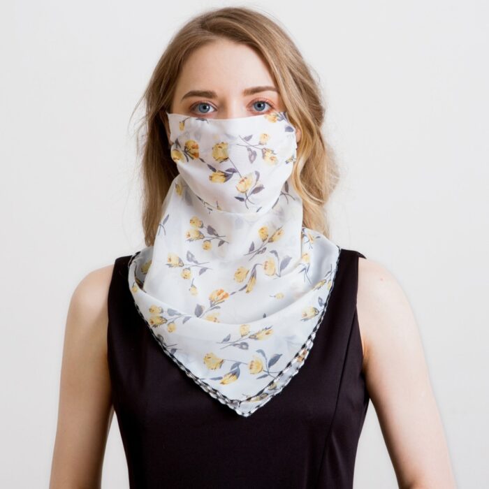 2020 Newest Chiffon Neck Gaiter Mask Scarf Women Sun Protection For Outdoor Riding