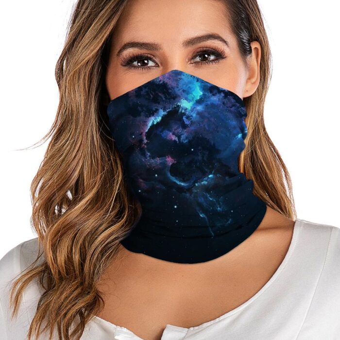 Tie-dye Print Bandana Neck Gaiter Headband Cycling Fishing Mask Scarf Multifunctional Outdoor