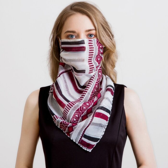 2020 Newest Chiffon Neck Gaiter Mask Scarf Women Sun Protection For Outdoor Riding