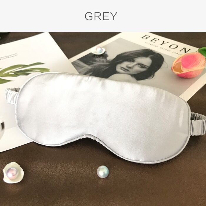 Silk Sleep Eye Mask 19 Momme Mulberry & Blindfold with Elastic Strap Soft Eye Cover Eyeshade for Night Sleeping, Travel, Nap