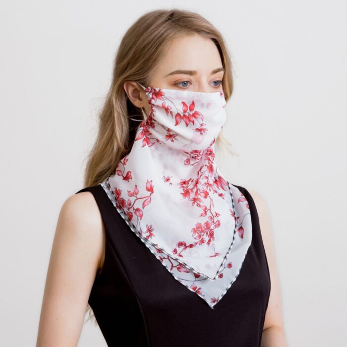 2020 Newest Chiffon Neck Gaiter Mask Scarf Women Sun Protection For Outdoor Riding