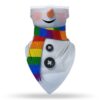 3D Printed Chiffon Bandana Scarf Creative Christmas Party Face Mask Scarf Outdoor Cycling Headband Riding Masks
