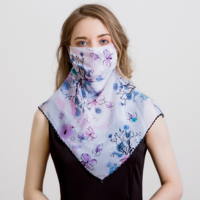 2020 Newest Chiffon Neck Gaiter Mask Scarf Women Sun Protection For Outdoor Riding