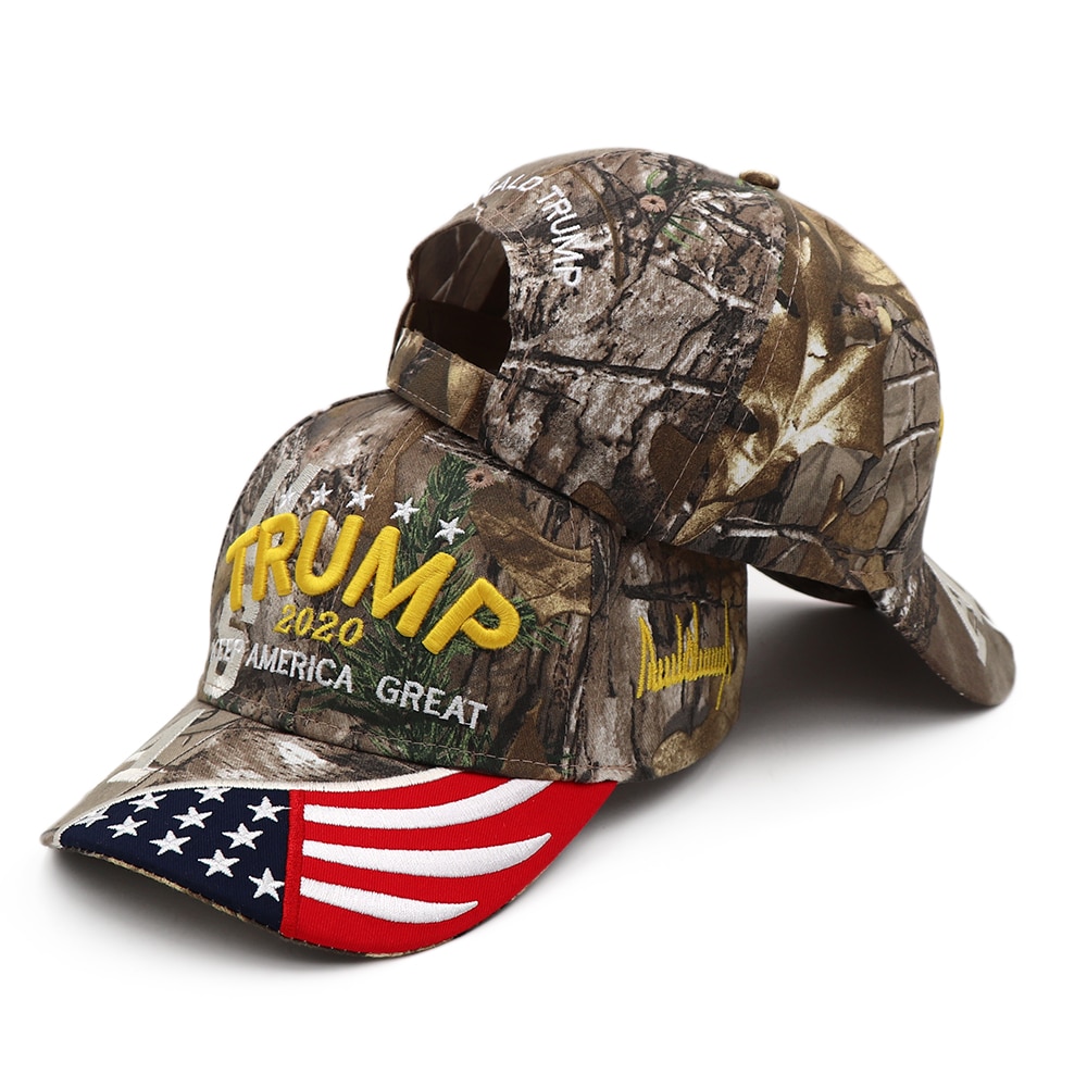 The Hat Depot Exclusive Trump 2020 Keep America Great Cotton Cap-Grey 