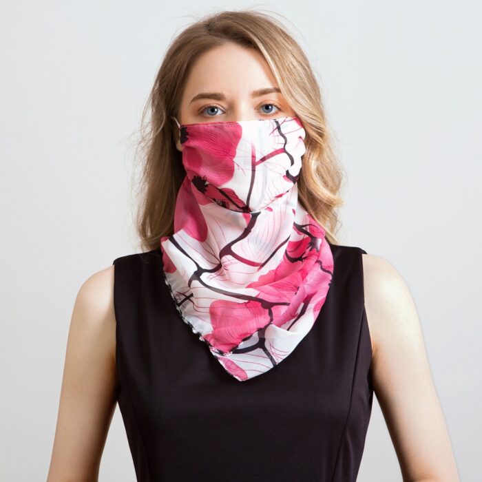 2020 Newest Chiffon Neck Gaiter Mask Scarf Women Sun Protection For Outdoor Riding