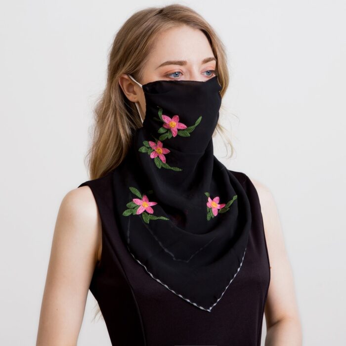 2020 Newest Chiffon Neck Gaiter Mask Scarf Women Sun Protection For Outdoor Riding